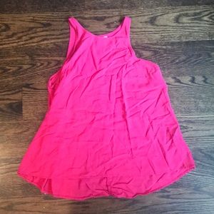 Pink flowy tank